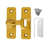 Door Latch - 2.95x2.28 Inches Push-Pull Door Lock | 90-Degree Sliding Doors Lock | Sliding DoorLock Latch | Metal DoorLock | Stylish Doors Locks | Rustproof DoorLatches for Bedrooms, Garages, Bathroo
