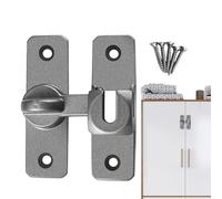 Door Latch - 2.95x2.28 Inches Push-Pull Door Lock | 90-Degree Sliding Doors Lock | Sliding DoorLock Latch | Metal DoorLock | Stylish Doors Locks | Rustproof DoorLatches for Bedrooms, Garages, Bathroo