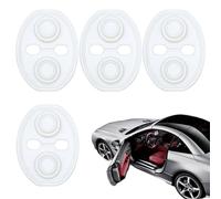 Door Latch - Lock Protector | Silicone Car Door Lock Cover For Shock Absorption, Silent Cushion Pad 4-Pack, Waterproof Latch Guard, Universal Fit For Automobile & Sedans
