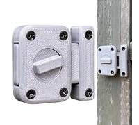 Door Latch, Security Lock, 1.77x1.38x0.51 Inches Smooth Heavy Duty Design and Night Safety Feature, Window Gate Hardware for Bathroom, Bedroom, Workplace, Dorm, Home Protection Use