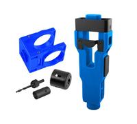 Door Lock Hole Saw Kit, Doorknob Installation Tool Set, Front Garage Balcony Gabinete, 21,5 x 20,5 x 8,5 cm, Home Improvement Drill Guide for Wood Or Metal Doors Homeowners and Handymen