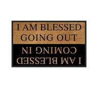 Door Mat - Indoor Door Mats for Entryway | Anti Slip Rug with Greeting Message, Outdoor Entry Rug, Decorative Floor Rugs, Home Accessories for Garden Entrance Patio Kitchen Porch Apartment Garage