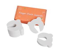Door Pinch Guard - Child Safety Foam Stopper for Finger Protection | Bear Shape Soft Door Close with Blocker Bedroom Bathroom, Closet Kitchen Daycare for School Home Safety Set