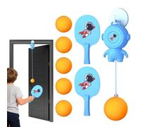 Door Pong Game - Hangable Table Tennis Trainer, Adjustable Door Ball Game with Racket and Balls | Two Player Indoor Training Toy for Table Tennis, Kids, Teens, Parent-Child Practice, Coordination
