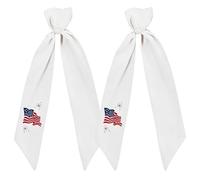Door Sash For Wreath - Holiday Front Door Garland Ribbon | 2-Piece 250th Weather-Resistant Patriotic For Summer Festival Independence Day Event Party Wall Window