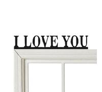 Door Sign - Door Topper | Love Sign | I Love You Door Topper, Metal Door Topper Wall Decor, Express Your Love with This Charm Door Topper, Home Decor, Door Corner Frame Art Sign, Wall Decor