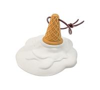 Door Stop - Entryway Wedge, Soft Non Slip Melting Ice Cream Shape, Floor Jammer | Blocker Sill Aperture Stay Wall Protector Home Office School Bathroom Entrance Commercial for Apartment
