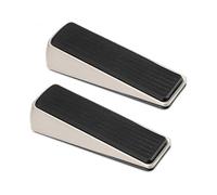Door Stopper, 2 Piece Door Block, Floor Door Stopper, Heavy Duty Zinc And Rubber Door Stopper, for Bathroom, Kitchen, Children's Room Door And Office