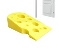 Door Stopper Decorative - Cheese Cartoon Wedge, Flexible Non-Slip Guard with High-Friction Silicone Base, Anti-Collision Door Block, Heavy Duty Doors Stay, Cute Room Ornament for Home Bedroom