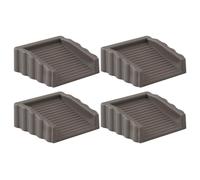 Door Stoppers, no deslizante puerta cuña, 2.44x2.44x0.98 pulgadas Compact Heavy Duty Rubber Block, Two-Way Holder for Room Privacy, Home Security Use, Travel, Dorms, Hotels, Black