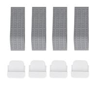 Door Stoppers Non Slip Rubber Set of 4 | Wedge Design Stops Door Slamming & Pinching | Bottom Door Stop for Home/Office/School | Sturdy Floor Protection