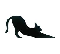 Door Stoppers Wedge - 16.5x0.8cm Wooden Cat Doorstop For Floor, Halloween Doorstop Wedge,Halloween Home Accessories, Charming Companion Door Swing Prevention | Home Decor Accessory For Dormitory Apar