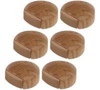 Door Stops - Adhesive Wooden Door Stop for Floors and Parquet - Adhesive Door
