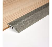 Door Strip Threshold Transition Strip 37.4 41.3 45.2 49.2 53 57 61 65 Inch Floor Transition Strip Threshold Reducer for Doorways, Laminate to Wood, Carpet to Tile, Carpet Edging Trim, Aluminum