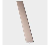 Door Strip Threshold Transition Strip Aluminum T-Molding Floor Transition Strip Metal Divider, 35"/39"/43"/47"/51"/55"/59" Long, Adhesive Tile Trims, Wood to Carpet
