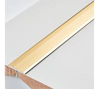 Door Strip Threshold Transition Strip Aluminum T-Style Divider Floor Transition Strip, Adhesive Flooring Edge Trim, Wood to Tile, Wood to Viny, Carpet to Tile, 0.7in Wide