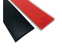 Door Strip Threshold Transition Strip Black Self Adhesive Floor Transition Strip PVC Seam Cover Strips, Flat Divider Strip for Stovetops Gaps, Wood/Laminate/Vinyl/Tile Floors
