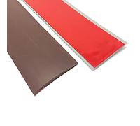 Door Strip Threshold Transition Strip Brown Floor Transition Strip Self Adhesive Gap Cover Strip, PVC Flat Divider Strip for Stovetops Gaps, Wood/Laminate/Vinyl/Tile Floors