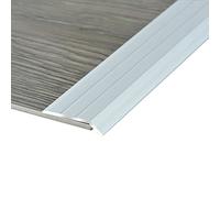 Door Strip Threshold Transition Strip Floor Edge Reducer Floor Threshold Transition Trim Strip, Aluminum Alloy Fluted Carpet Trim, Wood to Tile, Carpet to Tile, Wood to Wood, Tile to Tile