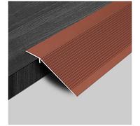 Door Strip Threshold Transition Strip Floor Transition Strip Non-Slip Reducer Flute Aluminum, Big Drop Gap Cover for Doorway Entry, Extra Wide Flooring Edge Trim Strips