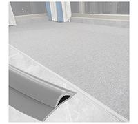 Door Strip Threshold Transition Strip Grey Floor Mat Trim Guard Strip - Used to Hide Frayed Carpet Edges, Waterproof Flexible PVC Rug Edging Protector, Cuttable
