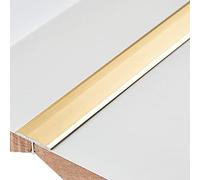Door Strip Threshold Transition Strip Metal Floor Transition Strip T-Molding Tile Trims, 0.7" Wide, 35"/39"/43"/47"/51"/55"/59" Long, Adhesive Flooring Accessory