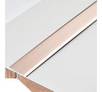 Door Strip Threshold Transition Strip Metal Floor Transition Strip T-Molding Tile Trims, 0.7" Wide, 35"/39"/43"/47"/51"/55"/59" Long, Adhesive Flooring Accessory
