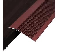 Door Strip Threshold Transition Strip Uneven Floor Transition Strip Carpet Trim with Non-Slip Grooves Surface, Wood to Tile/Carpet to Laminate, Aluminum, 2.9/3.3/3.6/4/4.3/4.6/5 ft Long