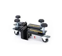 DOOR STUD DS-PRO-BLK - Perno para puerta Pro Series, color negro con espaciador infinito, manos libres, herramienta de instalación de puerta para una sola persona, acero premium, versátil y fácil de