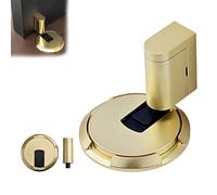 Door Wedge Stopper,2025 New Adjustable Magnetic Silent Door Stopper Wedge,No-Drill Installation,with Adjustable Height,Easy Installation for Home Office Doors (Brushed Gold,3PCS)