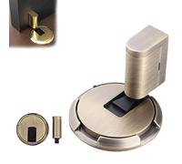 Door Wedge Stopper,2025 New Adjustable Magnetic Silent Door Stopper Wedge,No-Drill Installation,with Adjustable Height,Easy Installation for Home Office Doors (Green Bronze,4PCS)