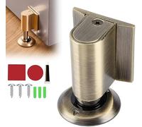 Door Wedge Stopper,2025 New Magnetic Stoppers For Bottom Of D-oor,No Drill Invisible Door-stops For Inside D-oor (Bronze)
