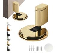 Door Wedge Stopper, Door Stop Floor, Magnetic Door Stop, Mechanical Floor Door Stopper, Heavy Door Holder, No Drilling, Height-Adjustable, Invisible for Bottom of Door (B)