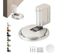 Door Wedge Stopper, Door Stop Floor, Magnetic Door Stop, Mechanical Floor Door Stopper, Heavy Door Holder, No Drilling, Height-Adjustable, Invisible for Bottom of Door (A)