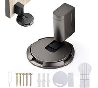Door Wedge Stopper, No Drill Invisible Doorstops for Inside Door, Heavy Duty Magnetic Doors Catch Holder to Keep Doors Open (D)