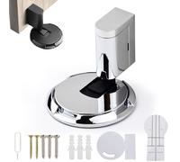 Door Wedge Stopper, No Drill Invisible Doorstops for Inside Door, Heavy Duty Magnetic Doors Catch Holder to Keep Doors Open (H)