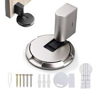 Door Wedge Stopper, No Drill Invisible Doorstops for Inside Door, Heavy Duty Magnetic Doors Catch Holder to Keep Doors Open (F)