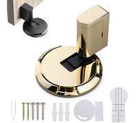 Door Wedge Stopper, No Drill Invisible Doorstops for Inside Door, Heavy Duty Magnetic Doors Catch Holder to Keep Doors Open (E)