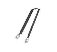 Door/window Pass Through Flat Rf Coaxial Cable So239 Uhf Female To Uhf Female 50 Ohm Rf Coax Zekai