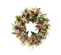 Door Wreath, Artificial Wild Chrysanthemum Flowers Wreath, All Seasons Floral Wreath, for Front Door Living Room Wall Garden Wedding Festival Decor(45