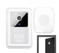 Doorbell Camera, Smart Doorbell, 3.35x2.09x0.94 Inches WiFi HD Video Night Vision Motion Sensor Security, Wireless Adhesive Mount Bell Button for Renters, Parents, Homeowners, Apartment, Front Door