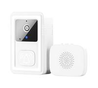 Doorbell Camera, Smart WiFi Video Device, High Definition Night Vision Lens, Easy Adhesive Mount Installation, Wireless Compact Design for Renters, Homeowners, Parents with Children, Apartment, Porch