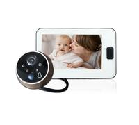 Doorbell Camera, Timbre Digital con Pantalla LCD a Color de 4,3 Pulgadas y cámara Nocturna infrarroja.(Bianco)