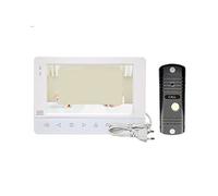 Doorbell Camera, Video intercomunicador 1200TVL cámara de Timbre de vídeo for apartamento Soporte de Monitor de 7 Pulgadas desbloquear detección de Movimiento(J-B4-P201S-M752W-B)