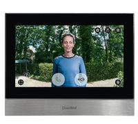 DoorBird A1104T IP Video - Estación Interior para videoportero IP con Pantalla, WiFi, LAN con Barra de Acero Inoxidable, Cepillado