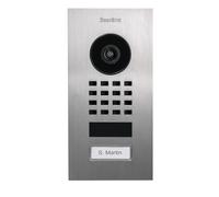 DoorBird D1101V - Estación de vídeo IP para Puerta (empotrable, Acero Inoxidable V4A, con 1 botón de Llamada, Wi-Fi, Bluetooth, vídeo HD, Sensor de Movimiento)