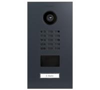 DoorBird D2101V-RAL7016 V2 D2101V Timbre de Puerta con Video IP con Lector de credenciales RFID Antracita, carbón, Soporte VISIOPHONE Sans