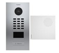Doorbird - Kit D2101V + A1061W + SUP-D2101V - Portero de vídeo IP Lector de Badge RFID + Timbre + Soporte de Montaje