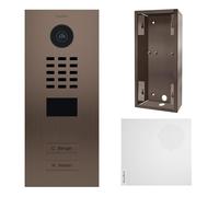 doorbird - Kit d2102bv + a1061 W + sup-d2102bv-d2103bv - Videoportero (IP 2 timbres a Bronze + Timbre y Soporte