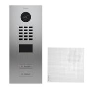 DoorBird - Kit D2102V + A1061W - Portero de vídeo IP con 2 timbres D2102V (Acero Inoxidable, Incluye Campanilla Plateada)